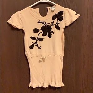 Nanette Lepore embroidered short sleeve sweater